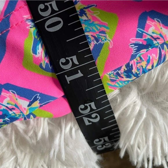 Lulu-B | Pink Tropical Palm Tree Print Ruffle Maxi Dresss - Picture 9 of 9